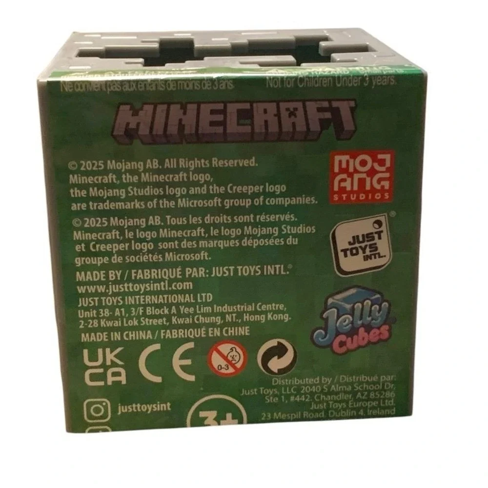 Minecraft Jelly Cube Kids OS Red NWT Redstone Ore Block Toy Gamer Core Just Toys